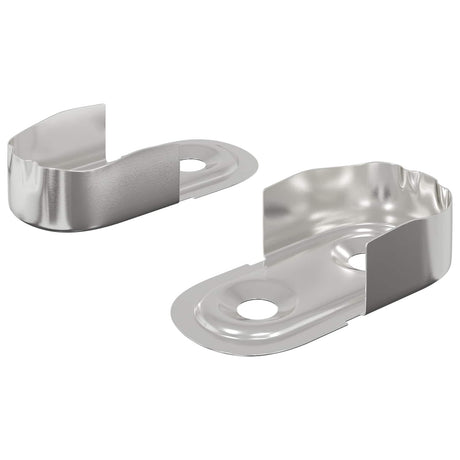 Vidaxl kast stang beugel 2 pcs wit zink 40 x 18 x 10 mm ijzer