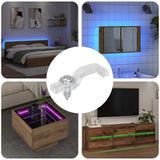 Vidaxl led strip clips 12 pcs doorzichtig 23,8 x 7,3 x 4,3 mm