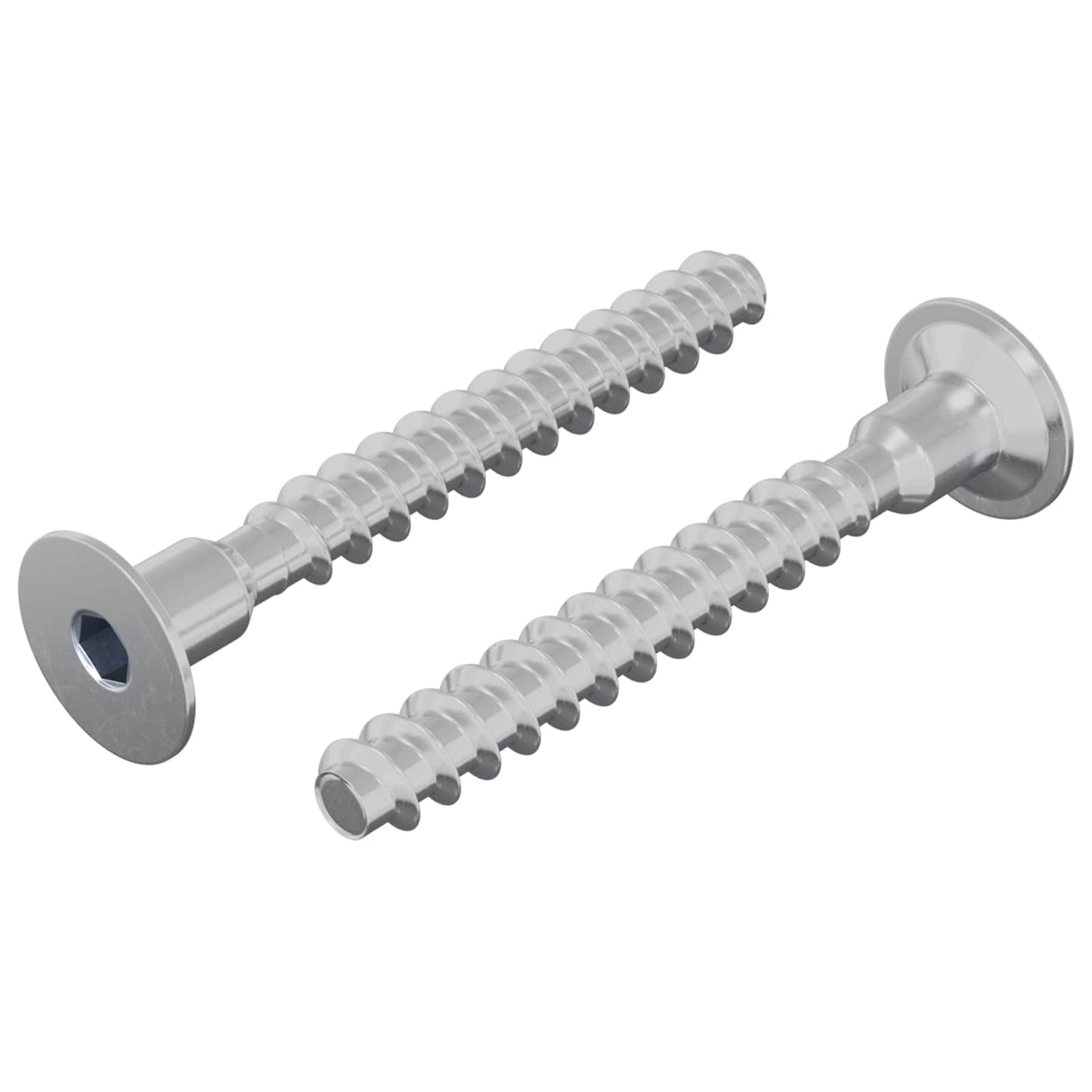 Vidaxl bout 2 pcs verzinkt 5 x 40 mm ijzer