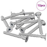 Vidaxl bout 12 pcs verzinkt 5 x 40 mm ijzer