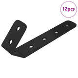 Vidaxl haken 12 pcs zwart m5 x 110 mm ijzer