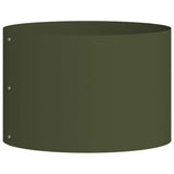 Vidaxl plantenring olijf groen 30 x 30 x 20 cm koudgewalst staal