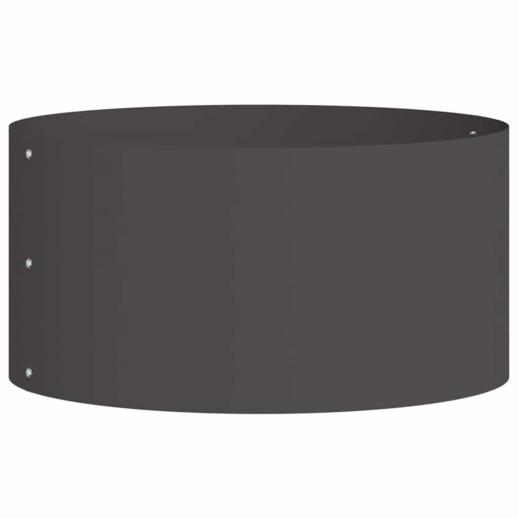 Vidaxl plantenring zwart 40 x 40 x 20 cm koudgewalst staal