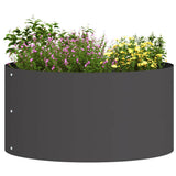 Vidaxl plantenring zwart 40 x 40 x 20 cm koudgewalst staal