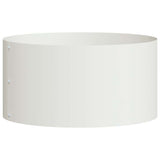 Vidaxl plantenring wit 40 x 40 x 20 cm koudgewalst staal