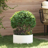 Vidaxl plantenring 5 pcs wit 40 x 40 x 20 cm koudgewalst staal