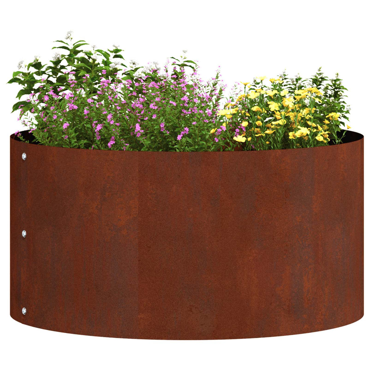 Vidaxl plantenring bruin 40 x 40 x 20 cm cortenstaal
