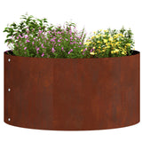 Vidaxl plantenring bruin 40 x 40 x 20 cm cortenstaal