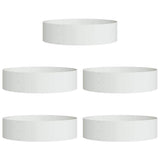 Vidaxl plantenring 5 pcs wit 80 x 80 x 20 cm koudgewalst staal