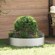 Vidaxl plantenring zilver 80 x 80 x 20 cm roestvrij staal