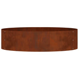Vidaxl plantenring bruin 80 x 80 x 20 cm cortenstaal