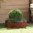 Vidaxl plantenring 5 st roestig 80 x 80 x 20 cm weervast staal