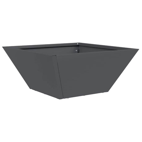 Vidaxl tuin bloempot antraciet 35 x 35 x 15 cm koudgewalst staal