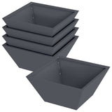 Vidaxl tuin bloempot 5 pcs antraciet 35 x 35 x 15 cm koudgewalst staal