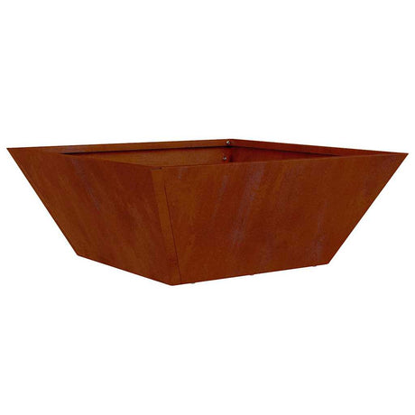 Vidaxl tuin bloempot 5 pcs roestig 40 x 40 x 15 cm cortenstaal