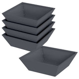 Vidaxl tuin bloempot 5 pcs antraciet 50 x 50 x 15 cm koudgewalst staal