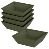 Vidaxl tuin bloempot 5 pcs olijf groen 50 x 50 x 15 cm