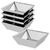 Vidaxl tuin bloempot 5 pcs zilver 50 x 50 x 15 cm gegalvaniseerd staal