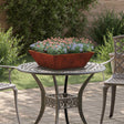 Vidaxl plantenbak roestkleurig 50 x 50 x 15 cm weervast staal