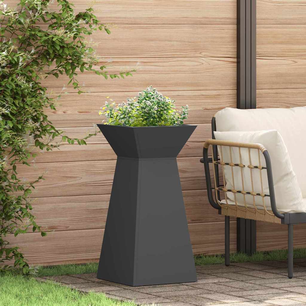 Vidaxl pilaar plantenbak zwart 35 x 35 x 73 cm