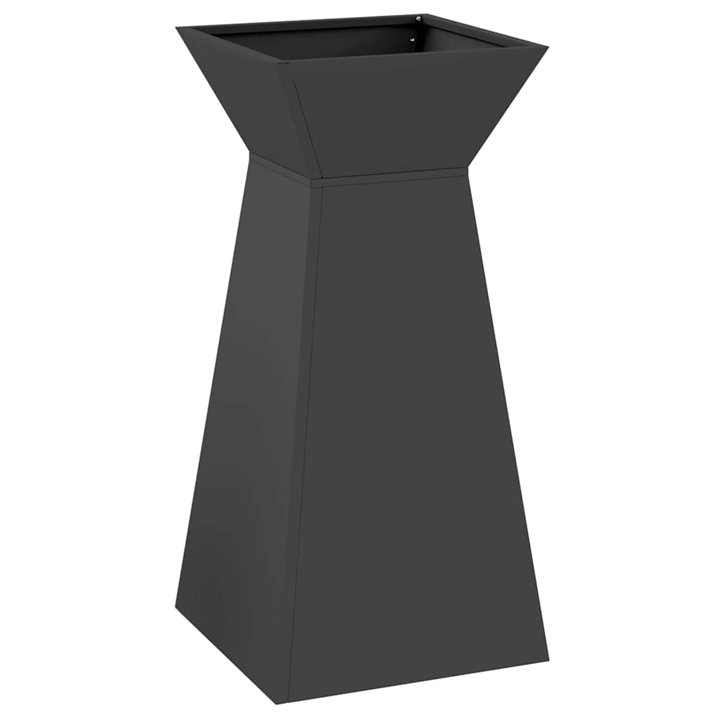 Vidaxl pilaar plantenbak zwart 35 x 35 x 73 cm
