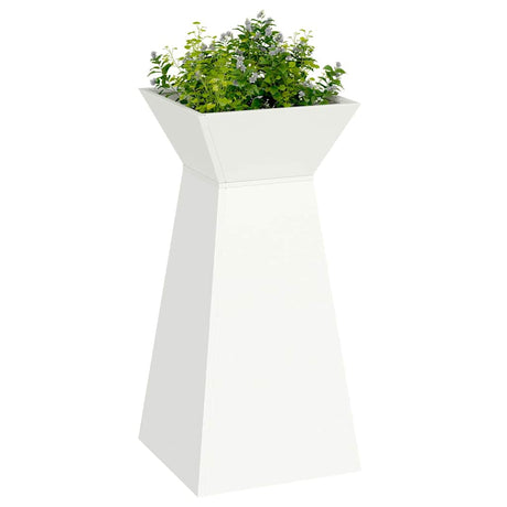 Vidaxl pilaar plantenbak 2 pcs wit 35 x 35 x 73 cm