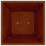 Vidaxl pilaar plantenbak zilver 35 x 35 x 73 cm cortenstaal