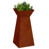 Vidaxl pilaar plantenbak 2 pcs zilver 35 x 35 x 73 cm