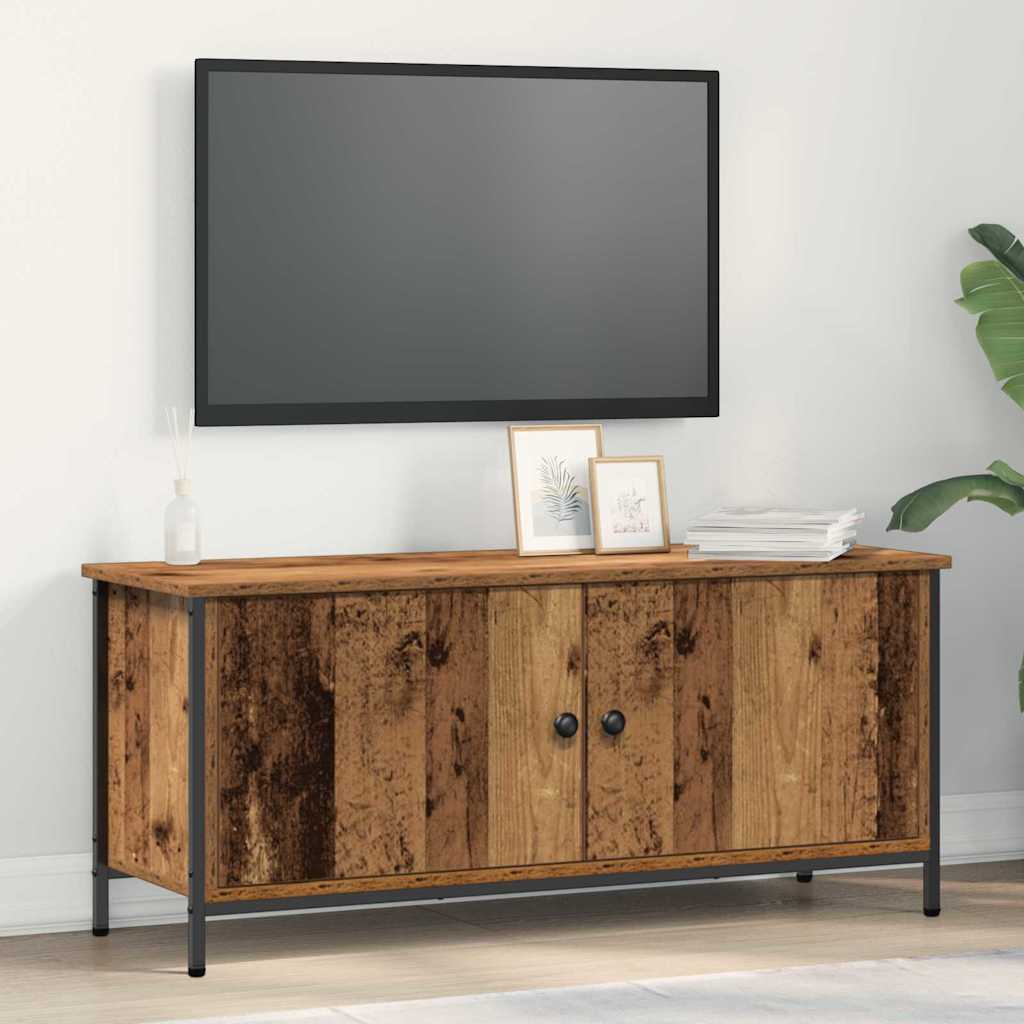 Vidaxl tv-kast 100 x 35 x 45 cm oud hout bewerkt hout