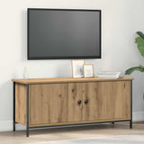 Vidaxl tv-kast 100 x 35 x 45 cm artisan eiken bewerkt hout