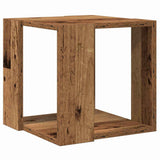 Vidaxl salontafel oud hout 32 x 32 x 30 cm bewerkt hout