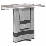 Vidaxl handdoekrek zilver 40 x 9 x 4 cm roestvrij staal