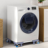 Vidaxl wasmachinebasis grijs 66 x 66 x 12 cm roestvrij staal