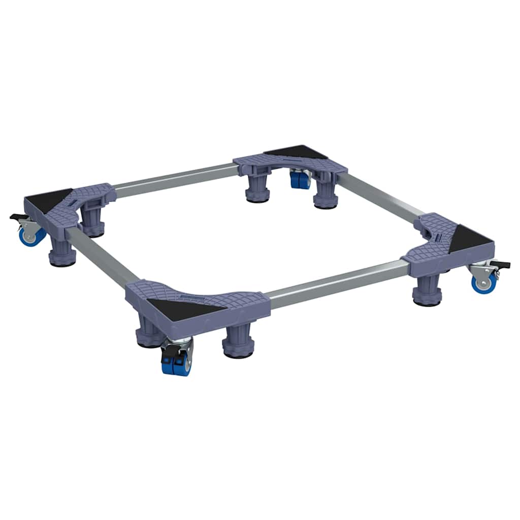 Vidaxl wasmachinebasis grijs 66 x 66 x 12 cm roestvrij staal