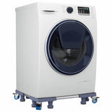 Vidaxl wasmachinebasis grijs 66 x 66 x 12 cm roestvrij staal