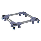 Vidaxl wasmachinebasis grijs 67 x 67 x 12 cm roestvrij staal