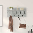 Vidaxl wandgemonteerde kapstok muurmontage beton grijs 80 x 40 x 12 cm