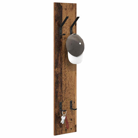 Vidaxl wandgemonteerde kapstok muurmontage oudhout 20 x 1,5 x 100 cm