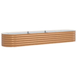 Vidaxl verhoogd bed bruin 320 x 80 x 44 cm staal