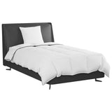 Vidaxl winter dekbed met kussen 2 pcs wit donsveertjes