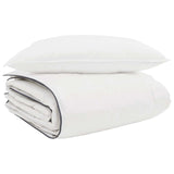 Vidaxl winter dekbed met kussen 2 pcs wit donsveertjes