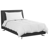 Vidaxl winter dekbed met kussen 2 pcs wit donsveertjes