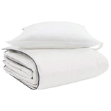 Vidaxl winter dekbed met kussen 2 pcs wit donsveertjes