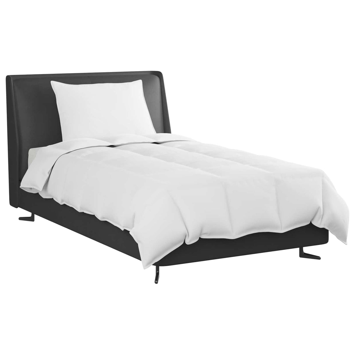 Vidaxl zomer dekbed met kussen 2 pcs wit donsveertjes