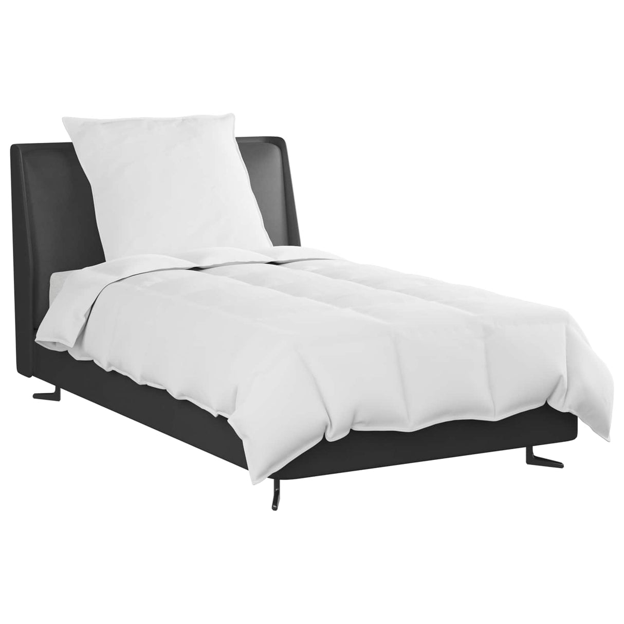 Vidaxl zomer dekbed met kussen 2 pcs wit donsveertjes
