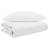 Vidaxl zomer dekbed met kussen 2 pcs wit donsveertjes