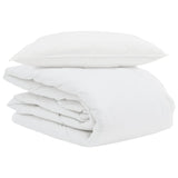 Vidaxl zomer dekbed met kussen 2 pcs wit donsveertjes