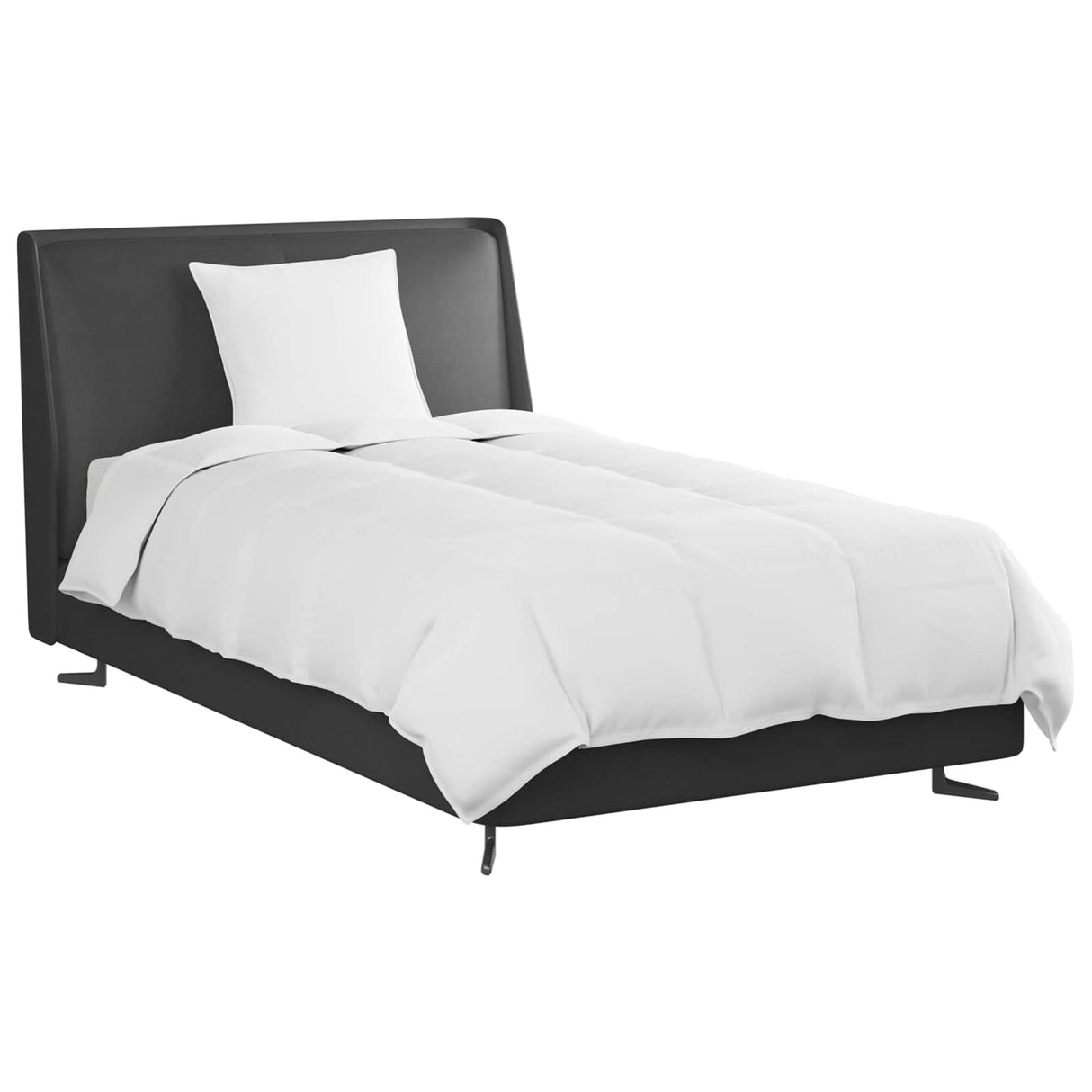 Vidaxl zomer dekbed met kussen 2 pcs wit donsveertjes