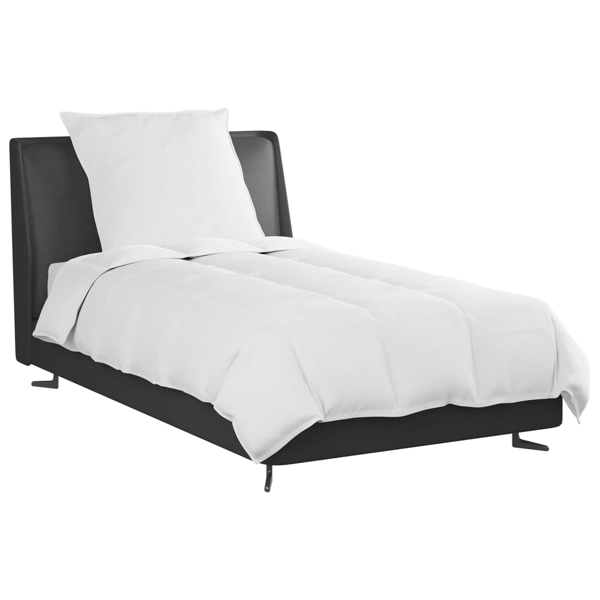 Vidaxl zomer dekbed met kussen 2 pcs wit donsveertjes