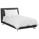 Vidaxl winter dekbed met kussen 2 pcs wit donsveertjes